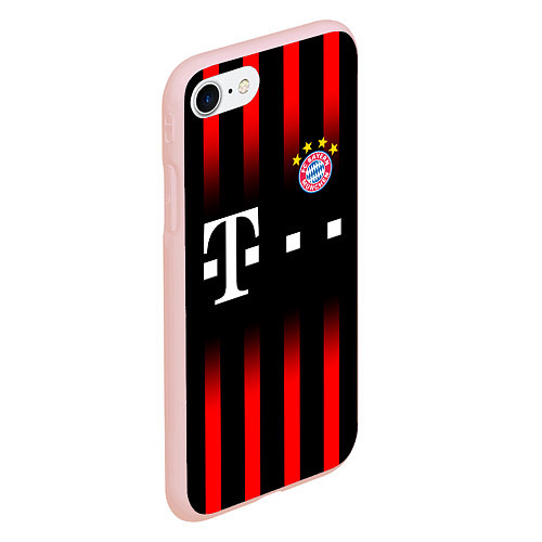 Чехол iPhone 7/8 матовый FC Bayern Munchen / 3D-Светло-розовый – фото 2