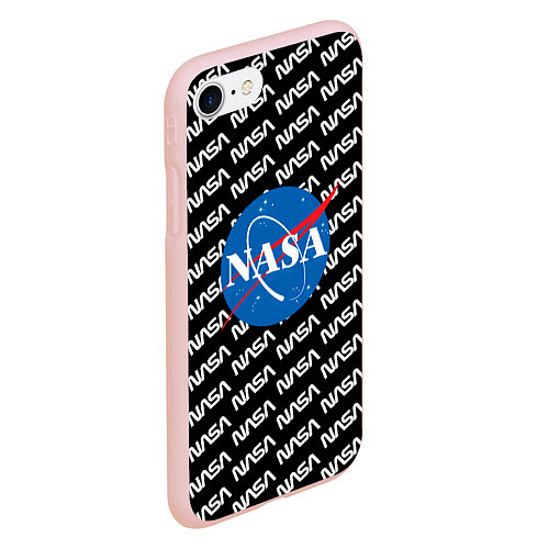 Чехол iPhone 7/8 матовый NASA / 3D-Светло-розовый – фото 2
