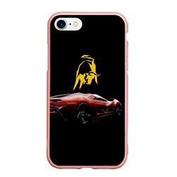 Чехол iPhone 7/8 матовый Lamborghini - motorsport