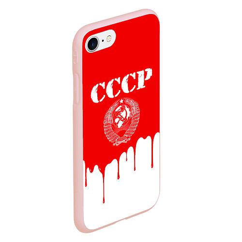 Чехол iPhone 7/8 матовый СССР / 3D-Светло-розовый – фото 2
