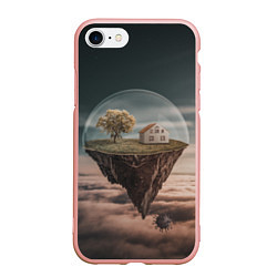 Чехол iPhone 7/8 матовый Самоизоляция, цвет: 3D-светло-розовый