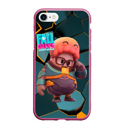 Чехол iPhone 7/8 матовый Fall Guys Gordon Freeman, цвет: 3D-малиновый
