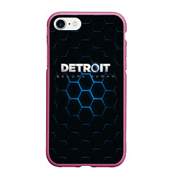 Чехол iPhone 7/8 матовый DETROIT S, цвет: 3D-малиновый