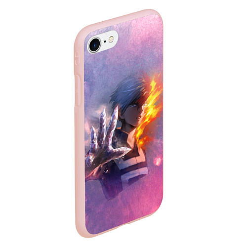Чехол iPhone 7/8 матовый Шото Тодороки / 3D-Светло-розовый – фото 2