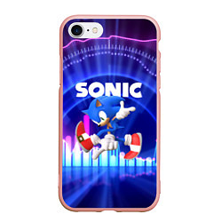 Чехол iPhone 7/8 матовый SONIC СОНИК, цвет: 3D-светло-розовый