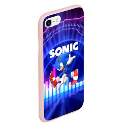 Чехол iPhone 7/8 матовый SONIC СОНИК, цвет: 3D-светло-розовый — фото 2