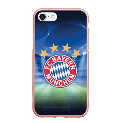 Чехол iPhone 7/8 матовый Бавария Мюнхен, цвет: 3D-светло-розовый