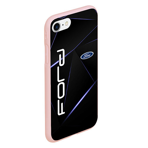 Чехол iPhone 7/8 матовый FORD / 3D-Светло-розовый – фото 2