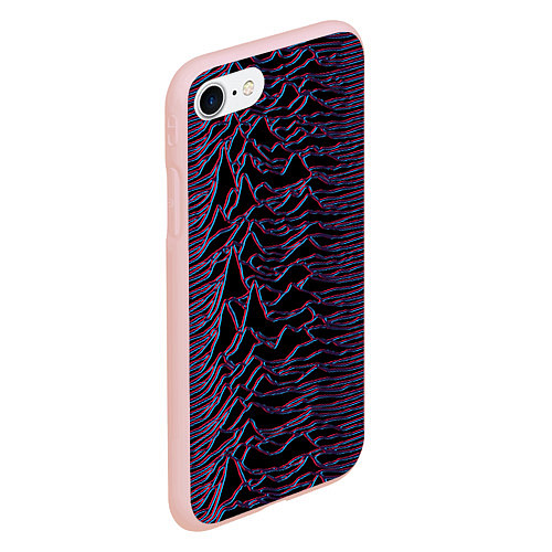 Чехол iPhone 7/8 матовый Joy Division Glitch / 3D-Светло-розовый – фото 2