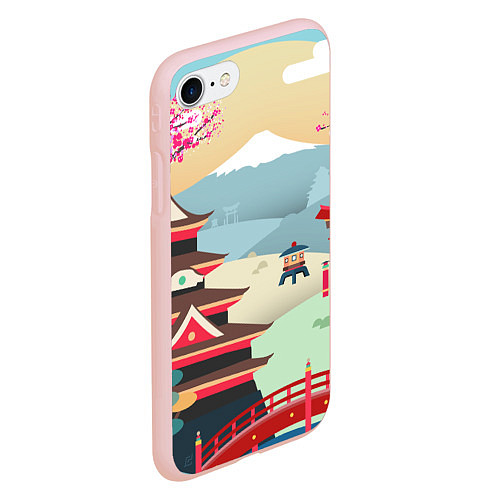 Чехол iPhone 7/8 матовый Tokyo / 3D-Светло-розовый – фото 2