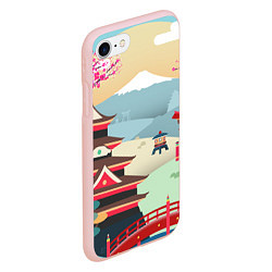 Чехол iPhone 7/8 матовый Tokyo, цвет: 3D-светло-розовый — фото 2
