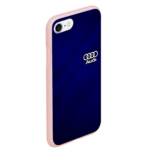 Чехол iPhone 7/8 матовый AUDI / 3D-Светло-розовый – фото 2