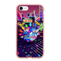 Чехол iPhone 7/8 матовый SONIC RETRO, цвет: 3D-светло-розовый