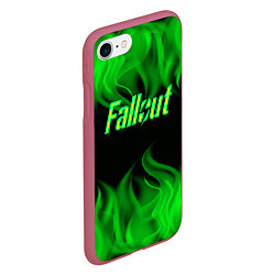 Чехол iPhone 7/8 матовый FALLOUT ФЭЛЛАУТ, цвет: 3D-малиновый — фото 2