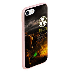 Чехол iPhone 7/8 матовый Stalker 2, цвет: 3D-светло-розовый — фото 2