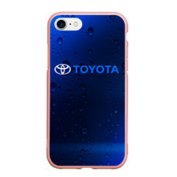 Чехол iPhone 7/8 матовый TOYOTA ТОЙОТА, цвет: 3D-светло-розовый