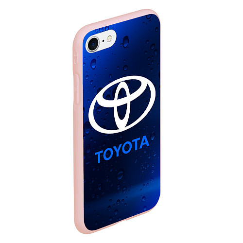 Чехол iPhone 7/8 матовый TOYOTA ТОЙОТА / 3D-Светло-розовый – фото 2