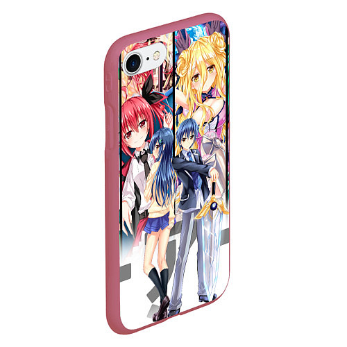 Чехол iPhone 7/8 матовый Date A Live / 3D-Малиновый – фото 2