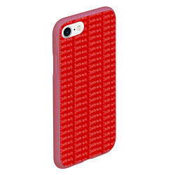 Чехол iPhone 7/8 матовый Death note pattern red, цвет: 3D-малиновый — фото 2