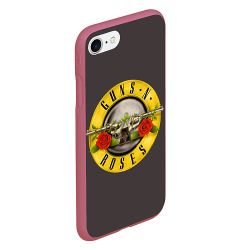 Чехол iPhone 7/8 матовый Guns n Roses / 3D-Малиновый – фото 2