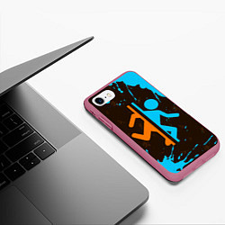 Чехол iPhone 7/8 матовый PORTAL ПОРТАЛ, цвет: 3D-малиновый — фото 2