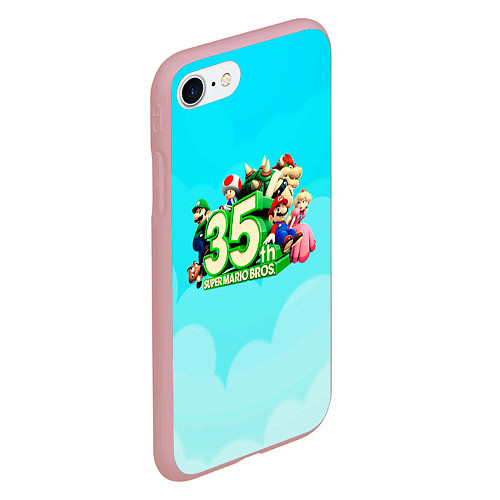 Чехол iPhone 7/8 матовый Mario / 3D-Баблгам – фото 2