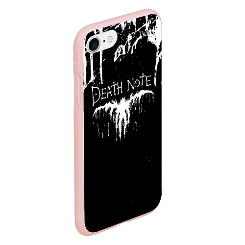 Чехол iPhone 7/8 матовый Death Note / 3D-Светло-розовый – фото 2