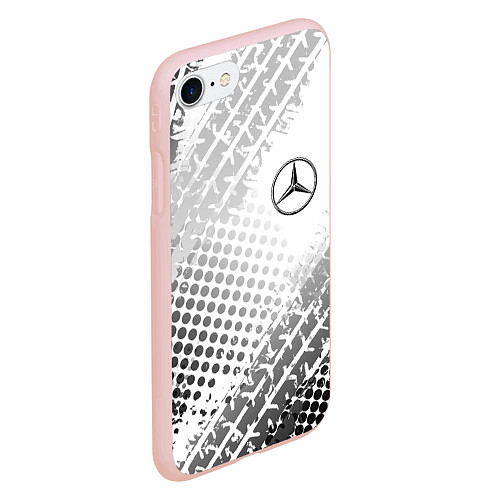 Чехол iPhone 7/8 матовый Mercedes-Benz / 3D-Светло-розовый – фото 2