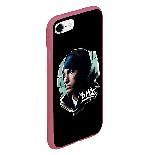 Чехол iPhone 7/8 матовый EMINEM 8 MILE / 3D-Малиновый – фото 2