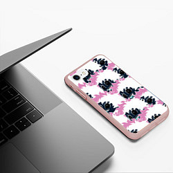 Чехол iPhone 7/8 матовый МИДОРИА, цвет: 3D-светло-розовый — фото 2