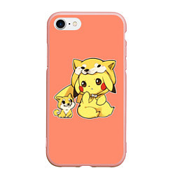 Чехол iPhone 7/8 матовый Pikachu Pika Pika