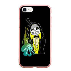 Чехол iPhone 7/8 матовый UNDERTALE, цвет: 3D-светло-розовый