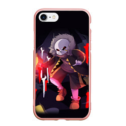 Чехол iPhone 7/8 матовый UNDERTALE, цвет: 3D-светло-розовый