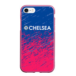 Чехол iPhone 7/8 матовый Chelsea Челси, цвет: 3D-малиновый