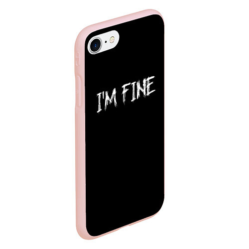 Чехол iPhone 7/8 матовый Im Fine / 3D-Светло-розовый – фото 2