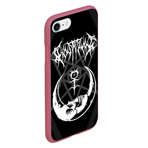 Чехол iPhone 7/8 матовый GHOSTEMANE / 3D-Малиновый – фото 2