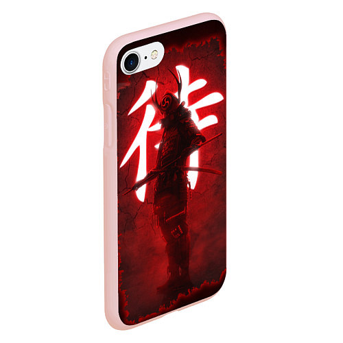 Чехол iPhone 7/8 матовый NEON SAMURAI / 3D-Светло-розовый – фото 2