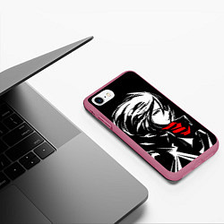 Чехол iPhone 7/8 матовый АТАКА ТИТАНОВ, цвет: 3D-малиновый — фото 2