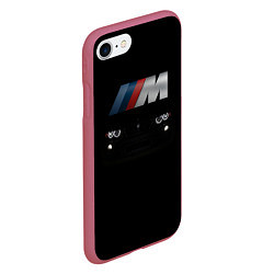 Чехол iPhone 7/8 матовый BMW M, цвет: 3D-малиновый — фото 2