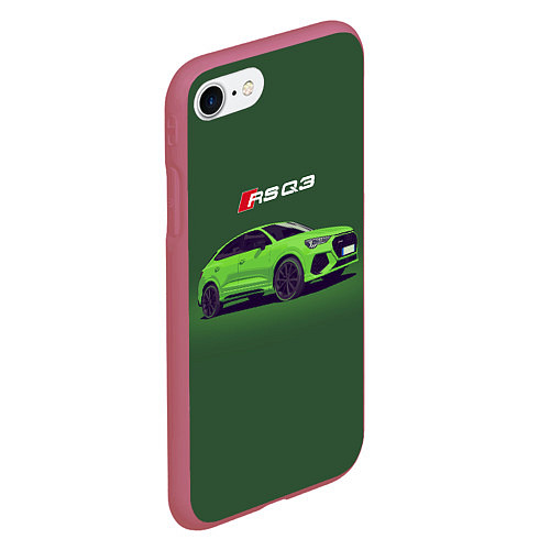 Чехол iPhone 7/8 матовый AUDI RS Q3 Z / 3D-Малиновый – фото 2