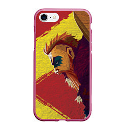 Чехол iPhone 7/8 матовый ASSASSINS CREED VALHALLA, цвет: 3D-малиновый