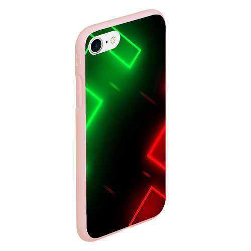 Чехол iPhone 7/8 матовый Geometry Z / 3D-Светло-розовый – фото 2