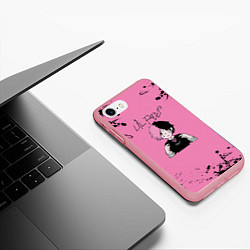 Чехол iPhone 7/8 матовый Lil Peep, цвет: 3D-баблгам — фото 2