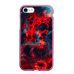 Чехол iPhone 7/8 матовый Гигантский космический монстр, цвет: 3D-малиновый