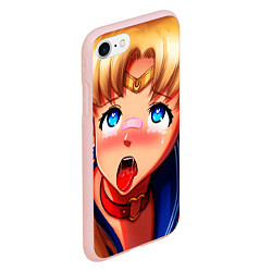 Чехол iPhone 7/8 матовый SAILOR MOON AHEGAO, цвет: 3D-светло-розовый — фото 2