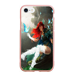 Чехол iPhone 7/8 матовый Windranger Dota, цвет: 3D-светло-розовый