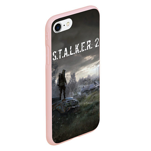Чехол iPhone 7/8 матовый STALKER 2 / 3D-Светло-розовый – фото 2
