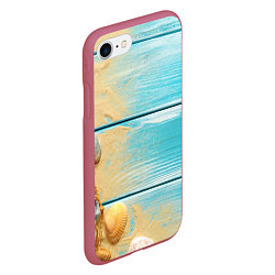 Чехол iPhone 7/8 матовый ПИРС 2, цвет: 3D-малиновый — фото 2