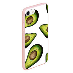 Чехол iPhone 7/8 матовый Авокадо, цвет: 3D-светло-розовый — фото 2
