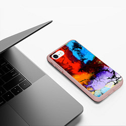 Чехол iPhone 7/8 матовый Импрессия, цвет: 3D-светло-розовый — фото 2